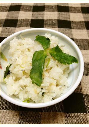♦長芋とじゃこの炊き込みご飯三つ葉添え♦-レシピのメイン写真