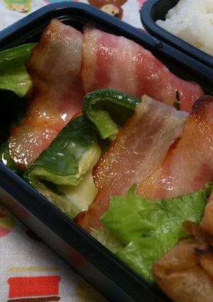 チーズinピーマンのベーコン巻き-レシピのメイン写真