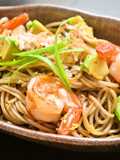 【アボカド焼き蕎麦（そば）】わさび醤油味