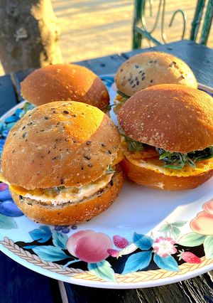 ほうれん草オレガノマヨバーガー-レシピのメイン写真