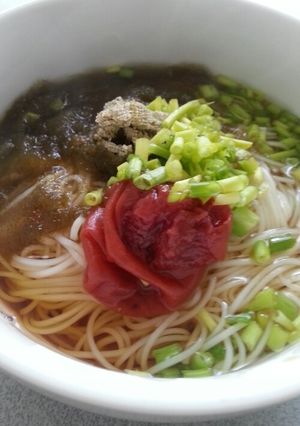 １人でとろろ昆布にゅうめん-レシピのメイン写真