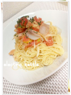 ツナのうま味たっぷり★冷製トマトパスタ-レシピのメイン写真