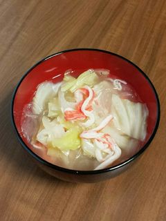 カニカマの旨味♡春雨スープ-レシピのメイン写真