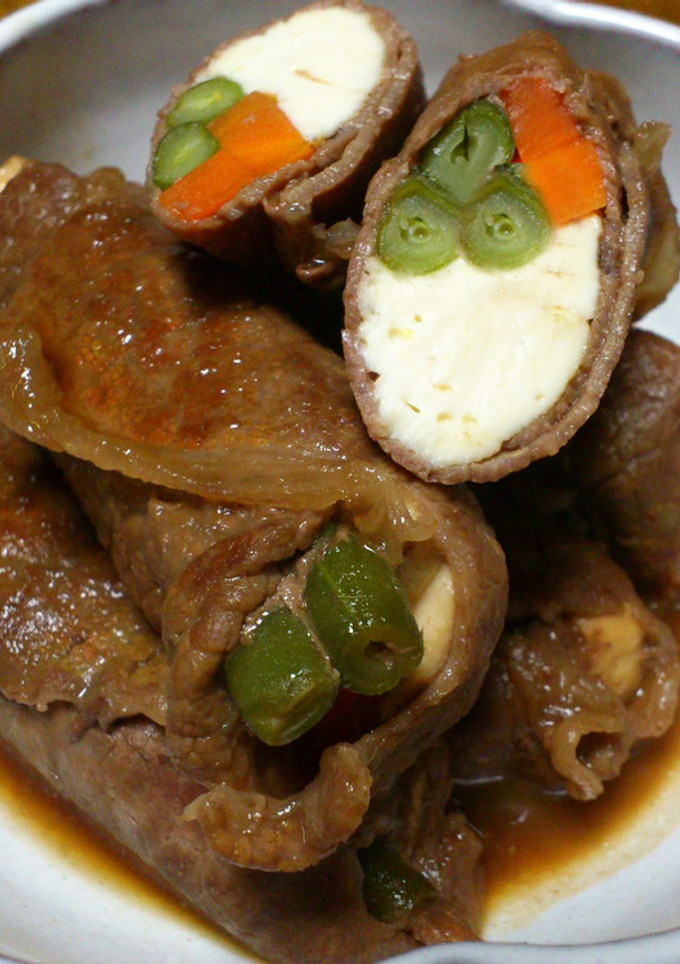 野菜の肉巻き(すき焼き風)-レシピのメイン写真
