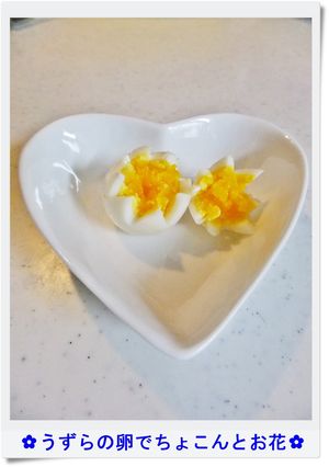 ✿うずらの卵でちょこんとお花✿-レシピのメイン写真