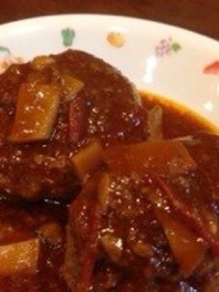 おうちで簡単♪*煮込みハンバーグ*-レシピのメイン写真