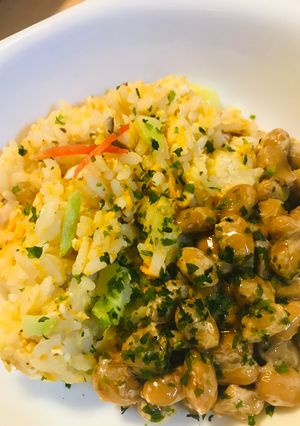 納豆かけチャーハン-レシピのメイン写真