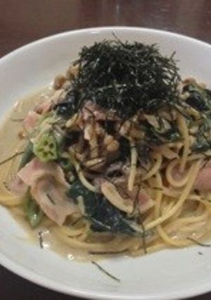 夏野菜と青唐辛子の和風豆乳パスタ-レシピのメイン写真