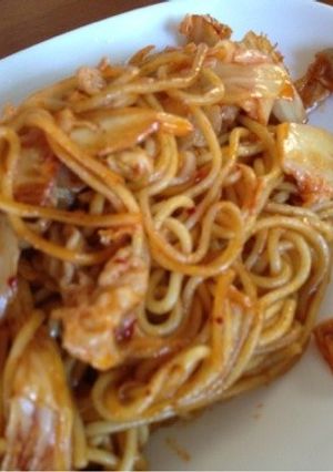 1人ランチに豚キム焼きそば5分クッキング-レシピのメイン写真