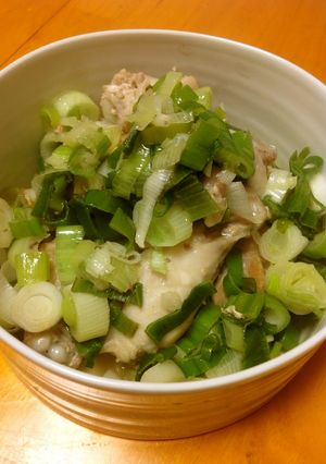 骨付き鶏肉とネギのバター塩炒め-レシピのメイン写真