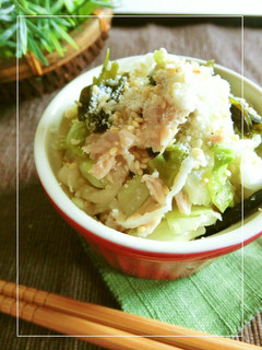 キャベツとツナと粉わかめの胡麻酢和え-レシピのメイン写真