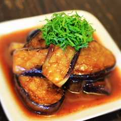 รูปของ ナスの消費に　レモバタ醤油煮