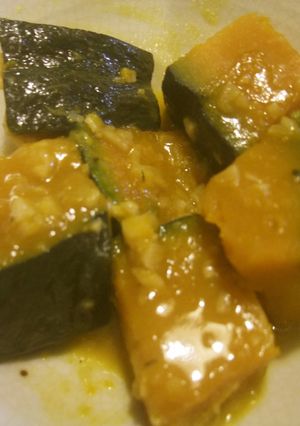 かぼちゃのニンニクバターしょう油煮♪-レシピのメイン写真