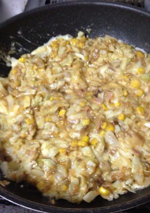 ひとり♪もんじゃ焼きxカレー、チーズ-レシピのメイン写真