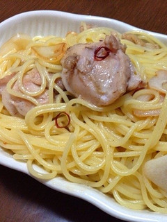 レンチン10分! 鶏の和風ペペロンチーノ-レシピのメイン写真