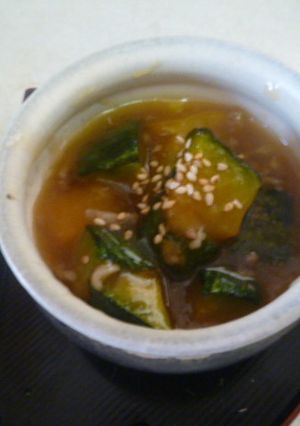 コロコロ揚げ南瓜の肉あんかけ風-レシピのメイン写真