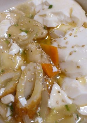 お豆腐と鶏むね肉のさっぱり生姜中華風煮♪-レシピのメイン写真