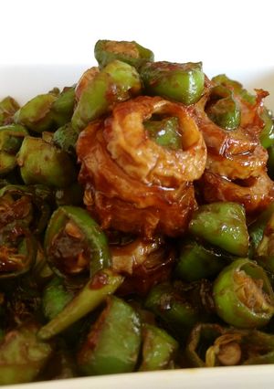 冷凍お弁当お野菜おかず:ししとう味噌金平-レシピのメイン写真