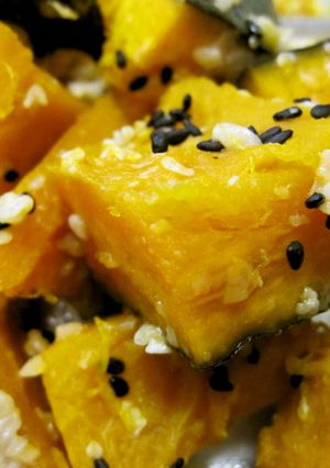 レンジで簡単！かぼちゃの塩麹煮-レシピのメイン写真