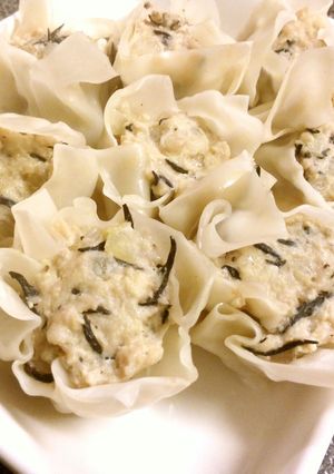 豆腐＆ひじき入り♬やわらかシュウマイ-レシピのメイン写真