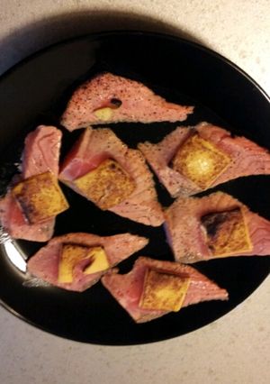 サーモンの炙り。回転寿司の再現-レシピのメイン写真