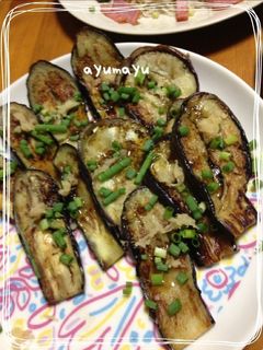 簡単!焼きナスのポン酢かけ-レシピのメイン写真