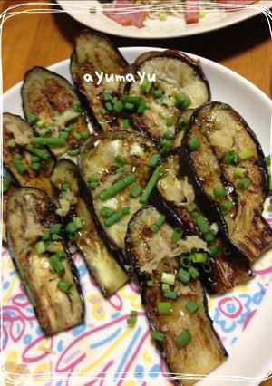 簡単!焼きナスのポン酢かけ-レシピのメイン写真