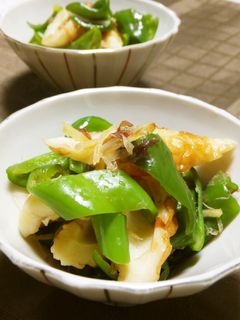 めんつゆdeピーマンとちくわの簡単煮-レシピのメイン写真