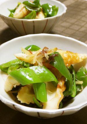 めんつゆdeピーマンとちくわの簡単煮-レシピのメイン写真