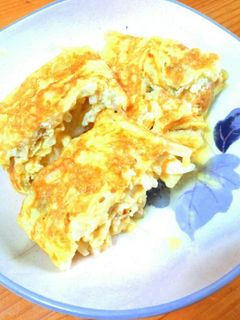 シャキシャキもやし入り卵焼き-レシピのメイン写真