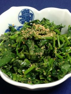 三つ葉の胡麻炒め-レシピのメイン写真