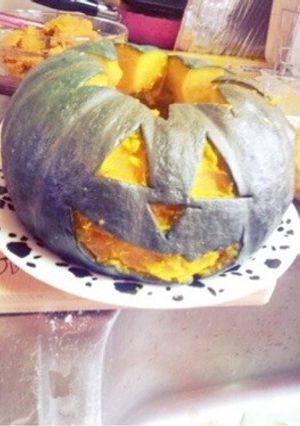 ハロウィンにかぼちゃグラタン-レシピのメイン写真
