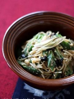 オクラと茗荷、えのきの韓国海苔ごま和え-レシピのメイン写真