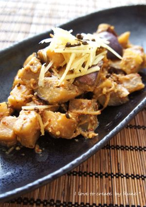 茄子の粒マスタード味噌煮-レシピのメイン写真