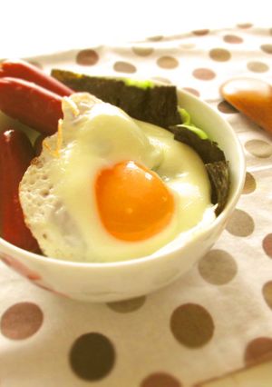 よつばと！とーちゃんのソーセージ丼-レシピのメイン写真