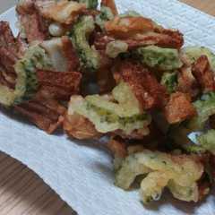 รูปของ ゴーヤとちくわのかき揚げ