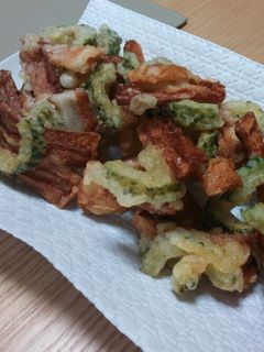 ゴーヤとちくわのかき揚げ-レシピのメイン写真
