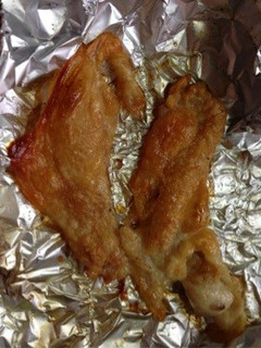 鶏皮のカリカリ焼き*オーブントースターで-レシピのメイン写真