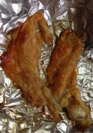 鶏皮のカリカリ焼き*オーブントースターで-レシピのメイン写真