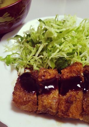 解凍豆腐で作る☆ヘルシーとんかつ-レシピのメイン写真