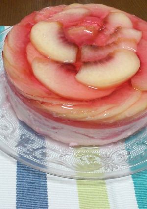 桃のケーキ-レシピのメイン写真