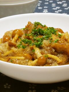 鶏の唐揚げ☆なめこおろし煮-レシピのメイン写真