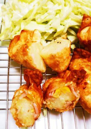 コーン&チーズ入り☆揚げポテト餃子-レシピのメイン写真