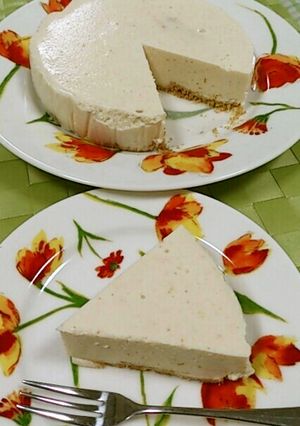 豆腐で！？ヘルシー♥レアチーズケーキ風♥-レシピのメイン写真