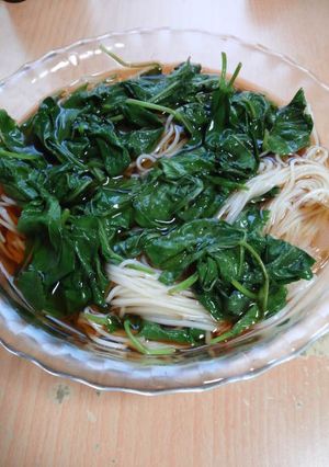 モロヘイヤのぶっかけそうめん-レシピのメイン写真