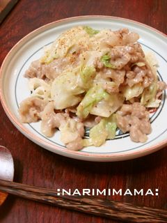 簡単♪豚バラキャベツの味噌マヨ-レシピのメイン写真