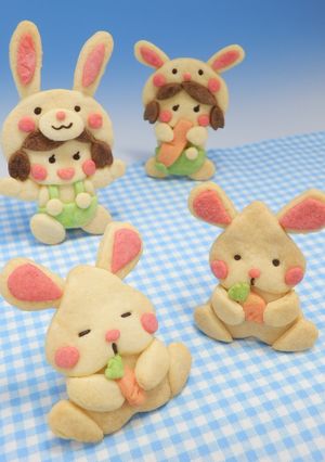 ハート型で作るウサギクッキー-レシピのメイン写真