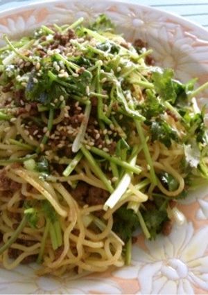 香菜たっぷり!おつまみ塩焼きそば-レシピのメイン写真