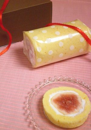 丸ごといちじく☆ふんわりスフレロール-レシピのメイン写真