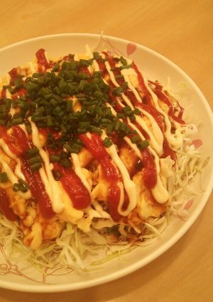 千切りキャベツをモリモリ食べようオムレツ-レシピのメイン写真